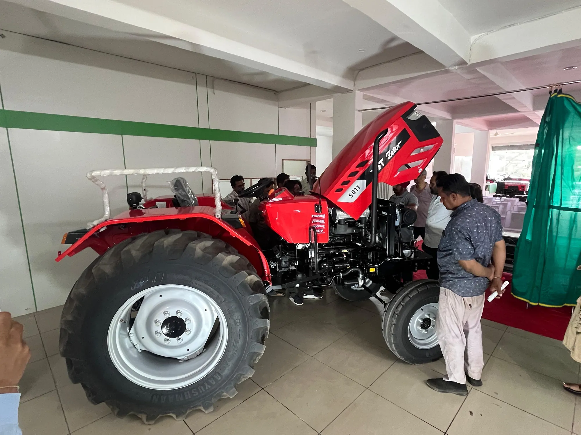 VST Zetor 5011 inside the Sihag Auto showroom
