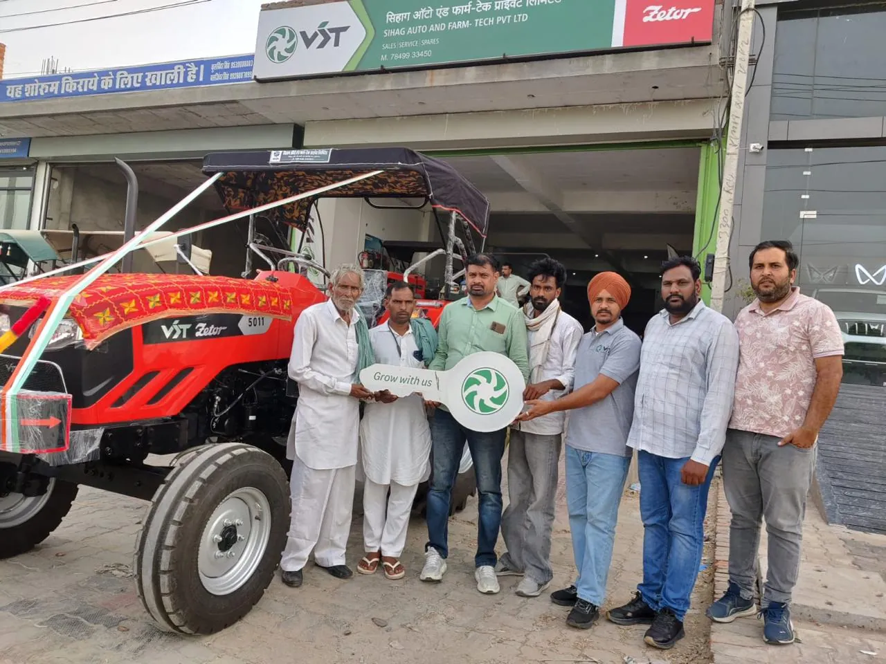 A family takes home their VST Zetor 5011